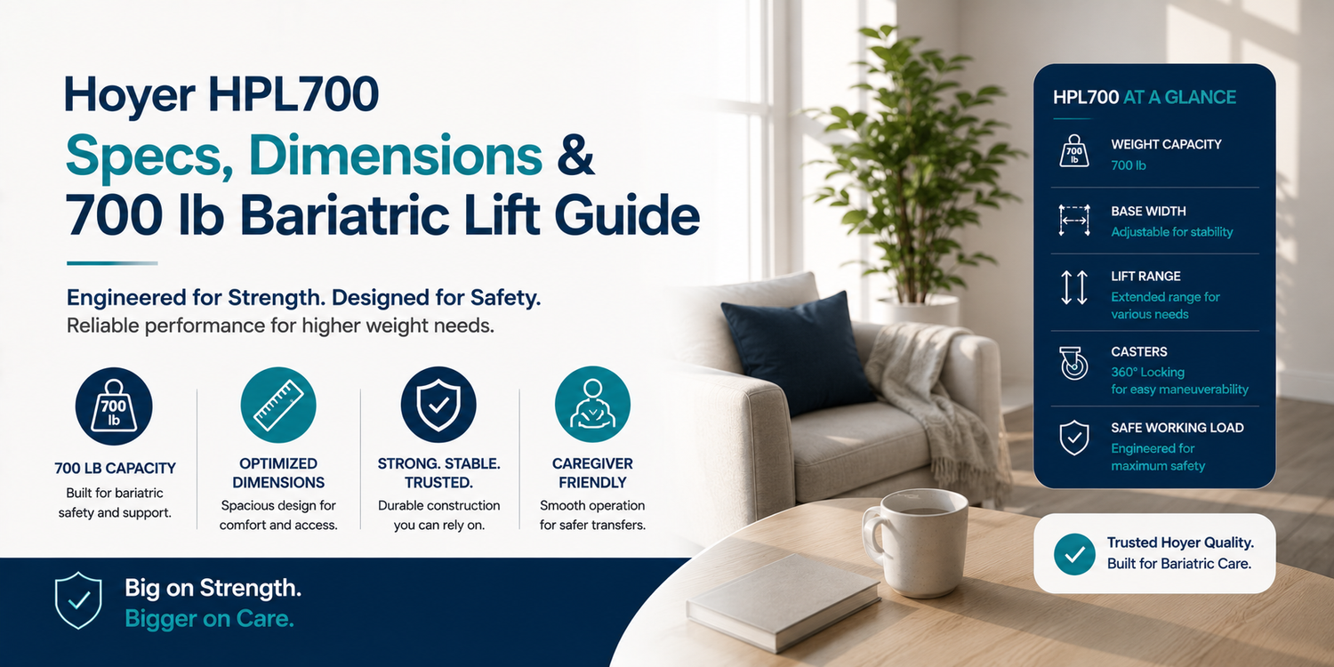 Hoyer HPL700 Specs, Dimensions & 700 lb Bariatric Lift Guide