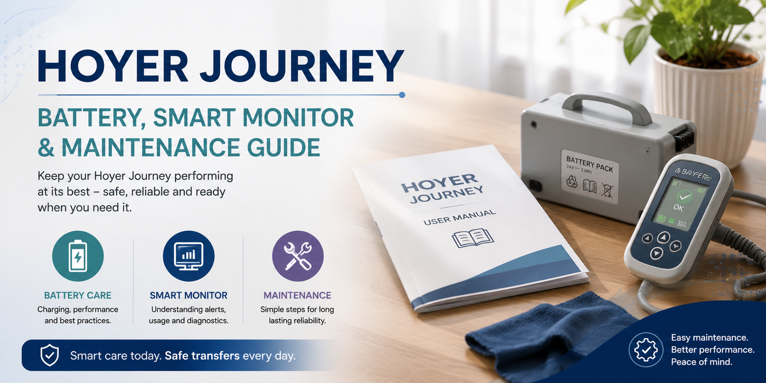 Hoyer Journey Battery, Smart Monitor & Maintenance Guide