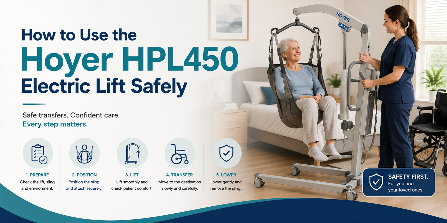 How to Use the Hoyer HPL450 Electric Lift Safely