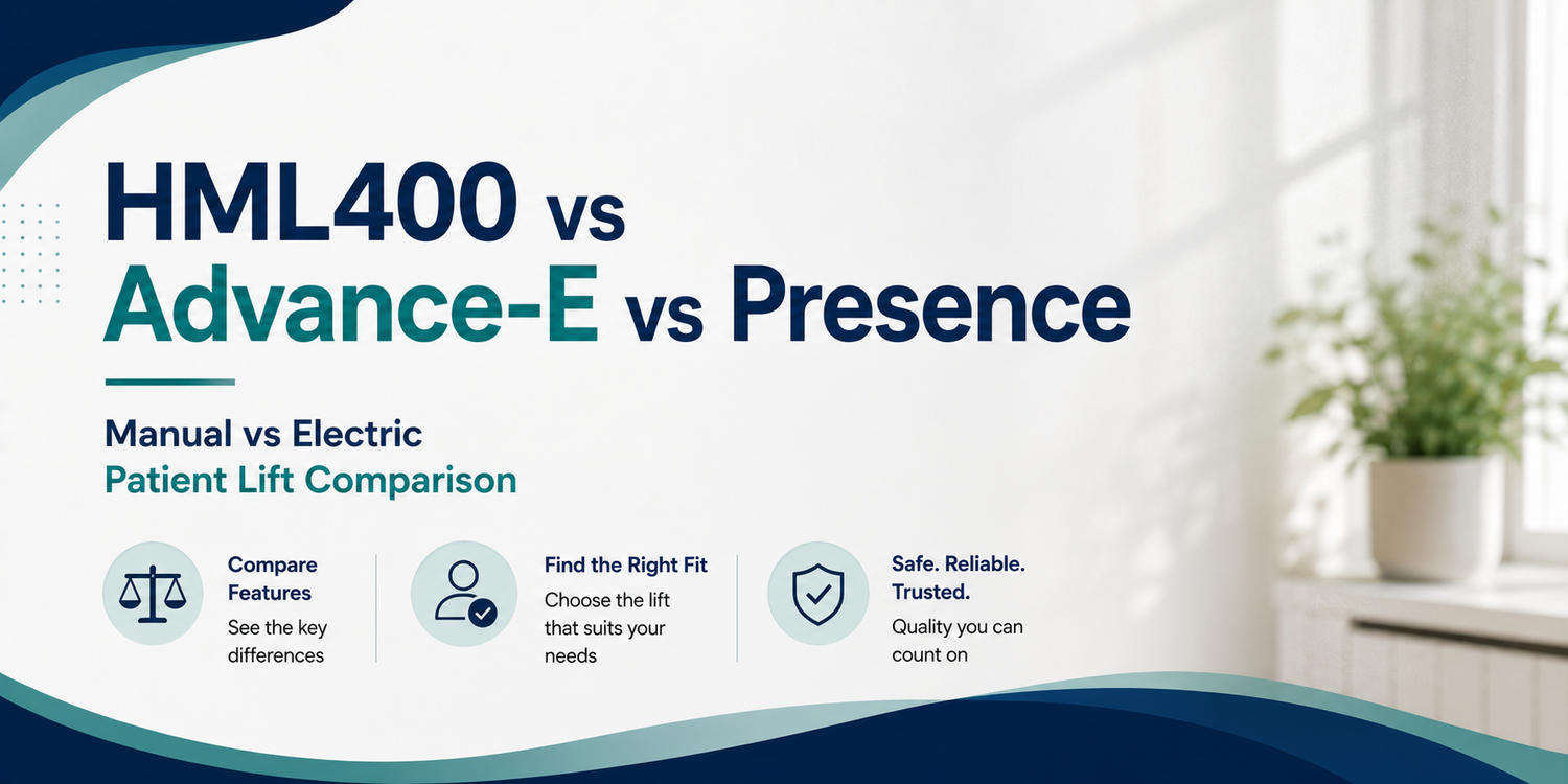 HML400 vs Advance-E vs Presence – Manual vs Electric Patient Lift Comparison
