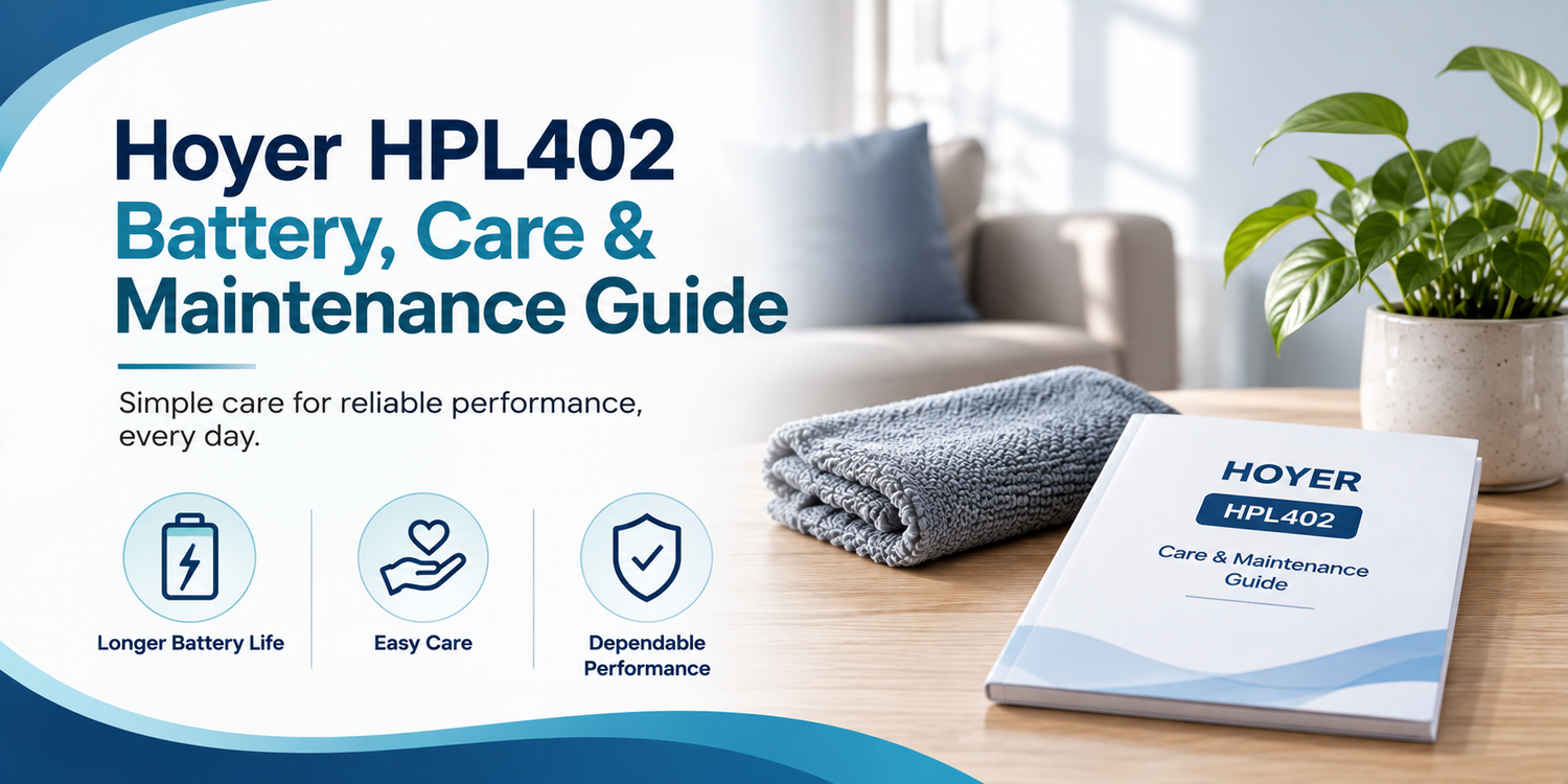 Hoyer HPL402 Battery, Care & Maintenance Guide