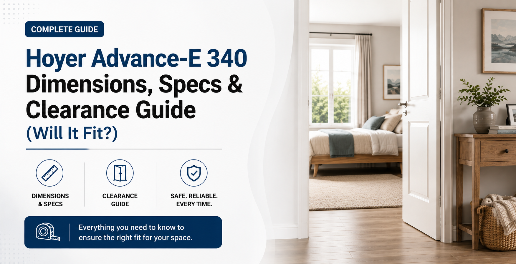 Hoyer Advance-E 340 Dimensions, Specs & Clearance Guide (Will It Fit?)